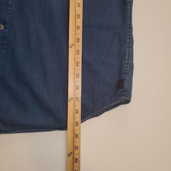 Mens Calvin Klein Jeans Dark Denim Long Sleeve Shirt - Picture 12 of 14